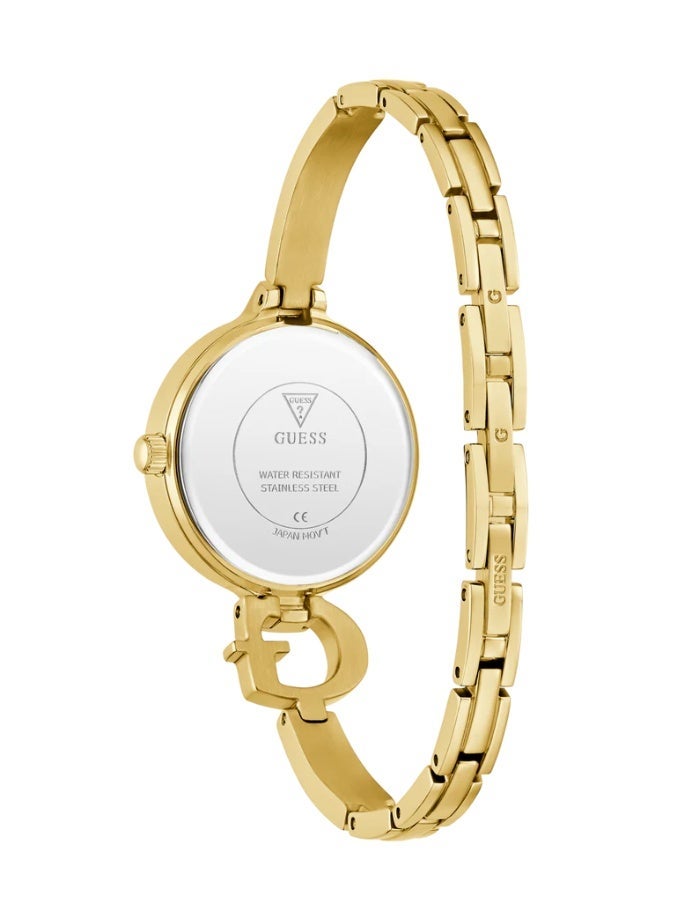 GUESS ساعة كواتز أنالوج ذهبية اللون للسيدات من غيس GW0929L2 - Image 4